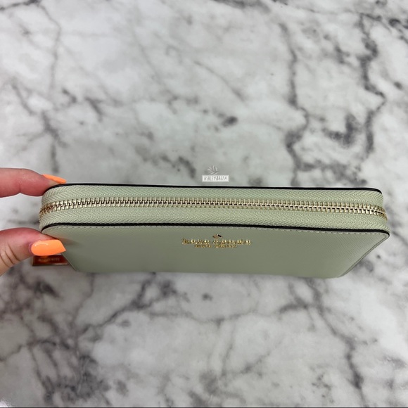 Kate Spade Large Continental Wallet In Sage Bundle Green - Picture 3 of 6
